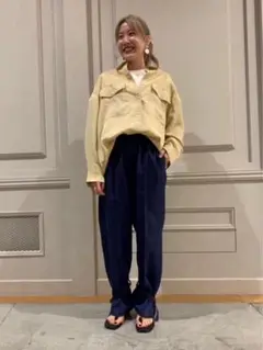 OKIRAKU オキラク パンツ ブルー