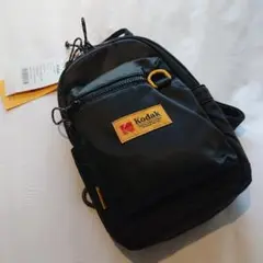 Kodak ナイロンバッグ 黒 約25cm x 15cm x 10cm