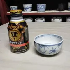古伊万里 染付 笹竹文 ころ茶碗 江戸中期 完品 生掛け 口縁 ノミホツあり