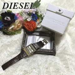良品 ☆ ディーゼル DIESEL ☆ アナログ レザー ベルト 時計