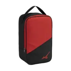 新品 ミズノ(MIZUNO) シューズケース ブラック×レッド シューズバッグ