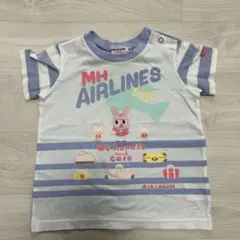 ミキハウス★だまし絵Tシャツ難あり90