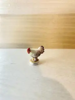 ニワトリのフェーブ　フェーヴ　鳥　陶器　陶芸　ミニチュア　フィギュア　インテリア