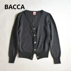 訳あり　BACCA　トゥモローランド　ウール　毛　カーディガン　ブラック　日本製