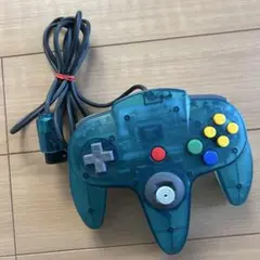 NINTENDO64 クリアブルー コントローラー　任天堂　64 人気カラー