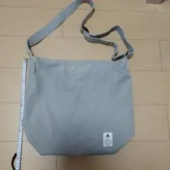 ル・コック グレー キャンバス ショルダーバッグ