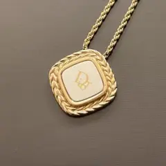 美品⭐︎Dior ネックレス トロッター サークルロゴ 菱形 ビンテージ 刻印
