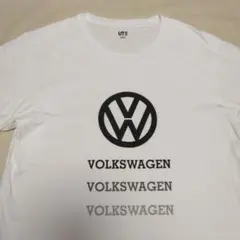 美品　ユニクロ×Volkswagen 　Tシャツ Mサイズ 　ホワイト