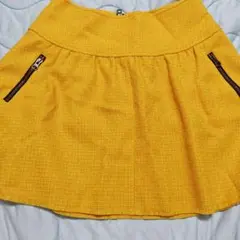 OZOC　ミニスカート　黄色　38　М　マスタード　美品
