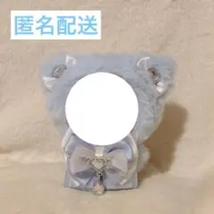 ご機嫌なしっぽ付き猫さん/ちびぐるみ/ぬい服/着ぐるみ/水色