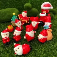 サンタ クリスマス ミニチュア DIY ガーデン 置物 小物 苔 装飾 部屋飾り