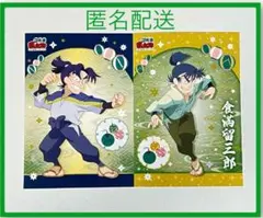 忍たま　ランダムブロマイド　Ｌ判レア　食満留三郎　潮江文次郎　ファミマプリント