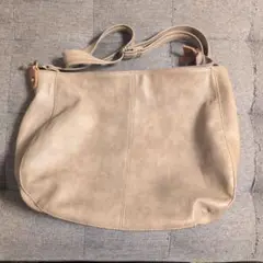 zucchero　ベージュ ショルダーバッグ ナチュラルレザー