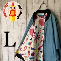 【リバーシブル】ロデオクラウン 古着 レディース ブルゾン ゆるだぼ 総柄★美品