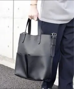SHIPS any: エンボス 床革 レザー 2WAY バッグ