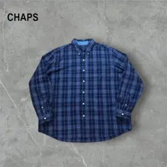 USA古着チャップスCHAPS EASY CARE 長袖ボタンダウンシャツ刺繍