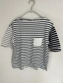 ORCIVAL×BEAMS クレイジーパターン　ボーダーボートネックTシャツ