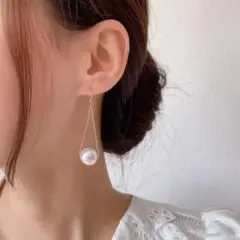 ♥️残り2点♥️おしゃれ　海外　パール　ピアス　レディース　量産型　ゴールド