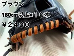 グラブレース　ブラウン　180cm×１０本