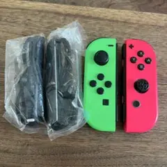 【ジャンク】Nintendo Switch ジョイコン ネオンピンク×グリーン