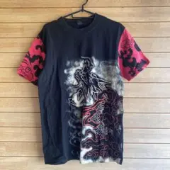 S416.22 ドラゴン柄 半袖Tシャツ Mサイズ
