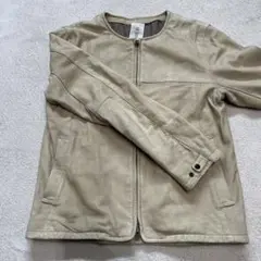shama ベージュ レザー ジャケット
