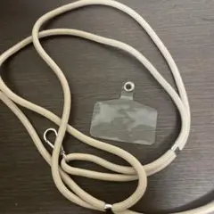 ベージュ ショルダーストラップ