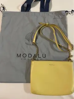 MODALU イエロー ショルダーバッグ 保存袋付き