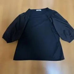 Samarasa Mos2 ブラック パフスリーブカットソー