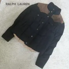 【RALPH LAUREN 】ラルフローレン スウェード切替 ダウンジャケット