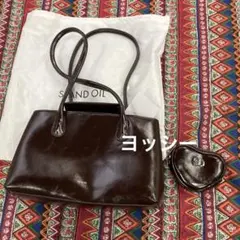 STAND OIL ブラウン トートバッグ ポーチ付き