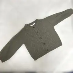 【ほぼ未使用品】THESHOPTK カーディガン　120cm カーキ