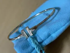ティファニー Tワイヤー ブレスレット k18 tiffany