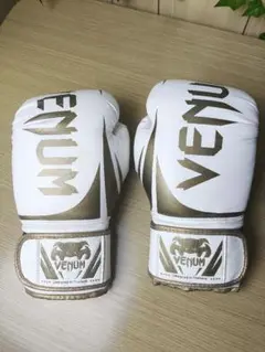 VENUM（ヴェナム） ボクシンググローブ 12oz ホワイト/ゴールド