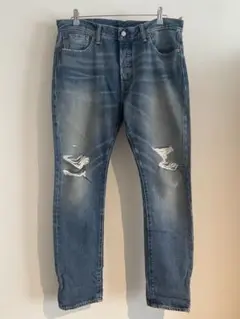 LEVI’S リーバイス 501 スキニー 34×32ダメージデニム 匿名配送