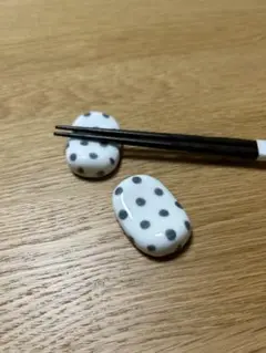 水玉模様の箸置き 2個セット