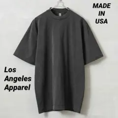 新品★USA製　ロサンゼルスアパレル　Tシャツ　ヴィンテージブラック　黒　S
