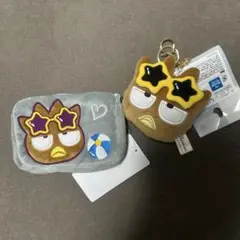 しまむら　日焼け　バツ丸　サンリオ　マスコットチャーム　ティッシュケース　ポーチ