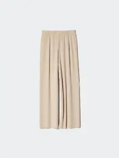 UNIQLO プリーツパンツ ベージュ　L