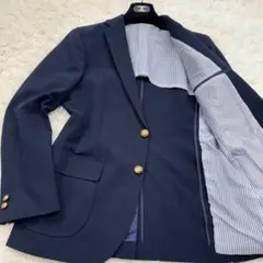 グリーンレーベル リラクシング 紺ブレ 大きいサイズ 50 XL 金ボタン