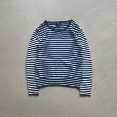 a.p.c border summer knit サマーニット ボーダー 青 白