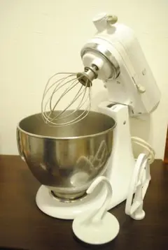 キッチンエイドスタンドミキサ Kitchenaid KSM5 白 - メルカリ