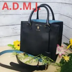 A.D.M.J. エーディーエムジェー 2way ハンドバッグ レディース