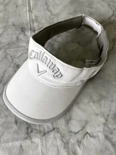 Callaway ホワイト バイザー　ホワイト　クマ