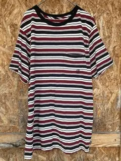 CAPTEIN FIN オーガニックコットン ストライプ Tシャツ M