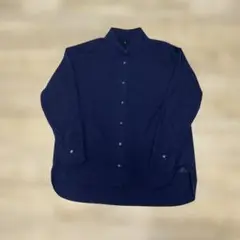 【中古品】UNIQLO/ユニクロ　スーピマコットンオーバーサイズシャツ　NAVY
