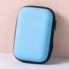 青色シリコンケース 充電器・ケーブル収納