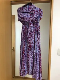 NOANOAサッシュドレスSサイズ NOANOA ノアノア サッシュドレス Rhombus HNLS02944-007910