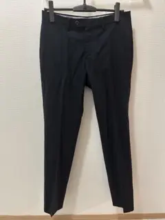 スラックスパンツ ネイビー
