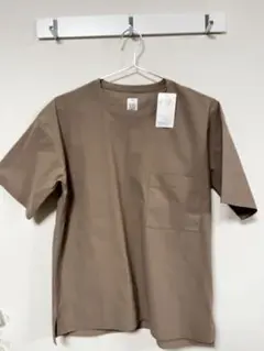 TIGORA スマートエアテック　ビッグポケットTシャツ　ベージュ S 半袖
